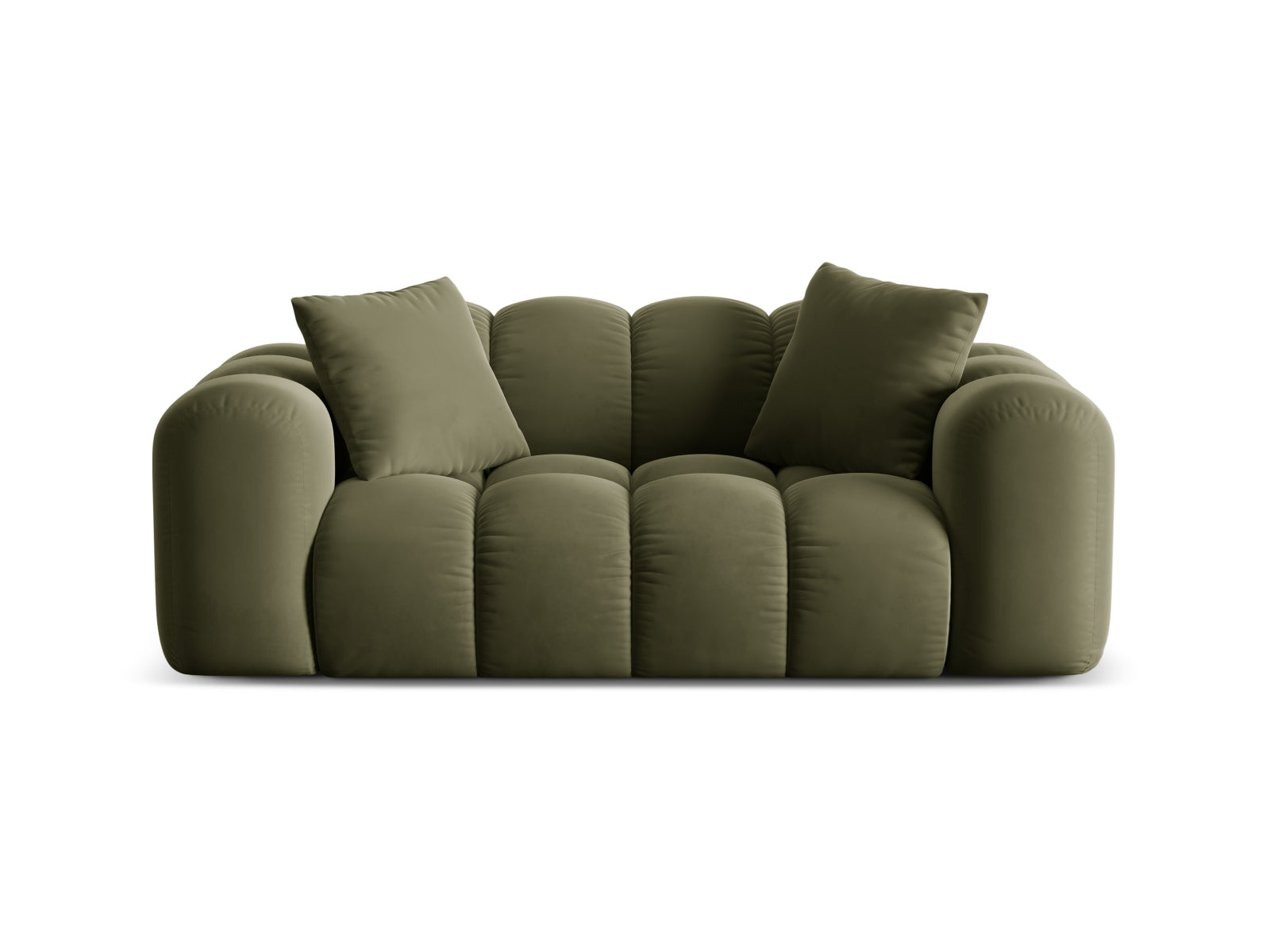 Treno — Sofa Green (Bluvel 77) Black Plastic