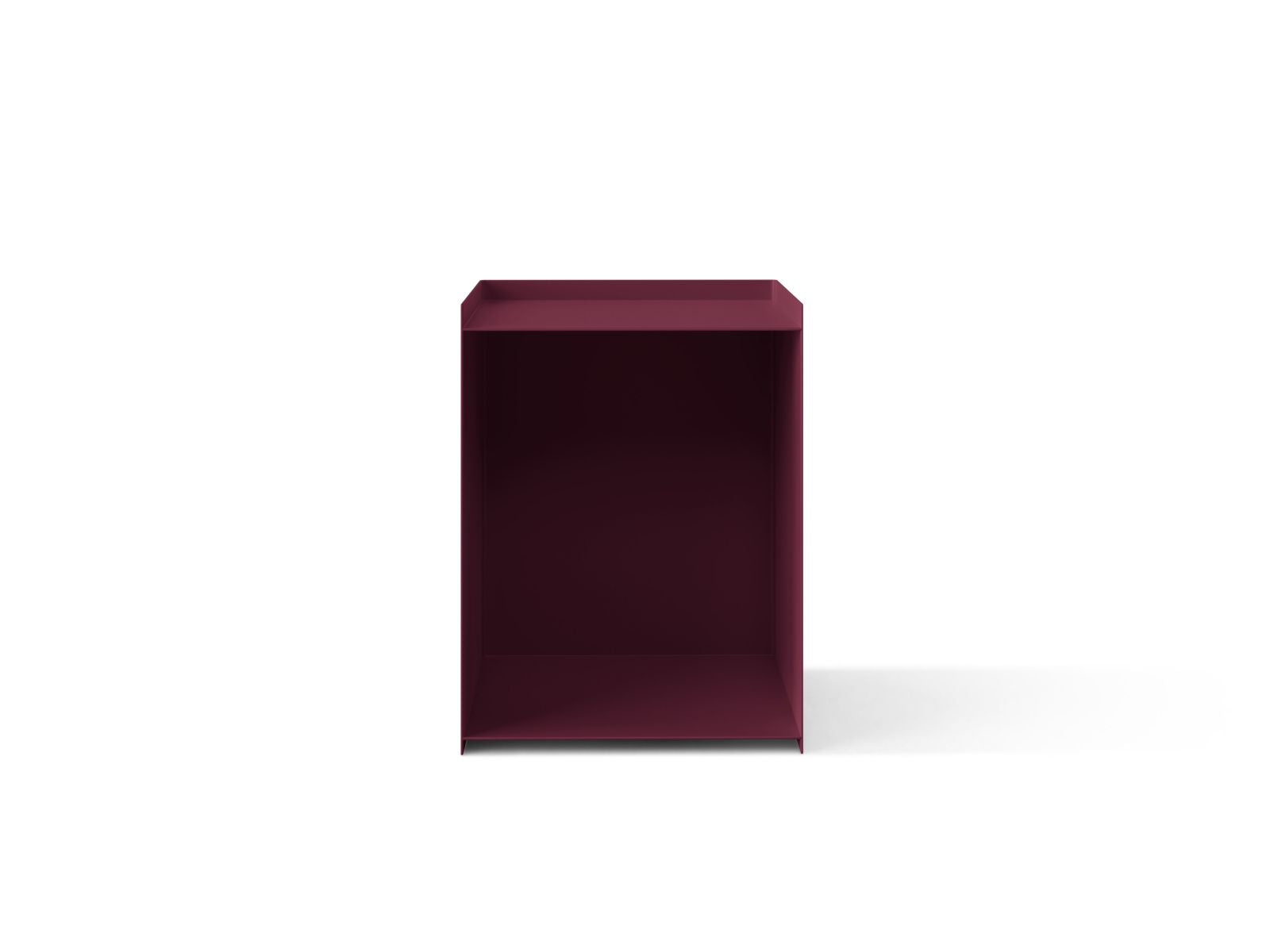 Luca — Nightstand (39.5x39.5x51.5 cm) Burgundy (Burgundy)