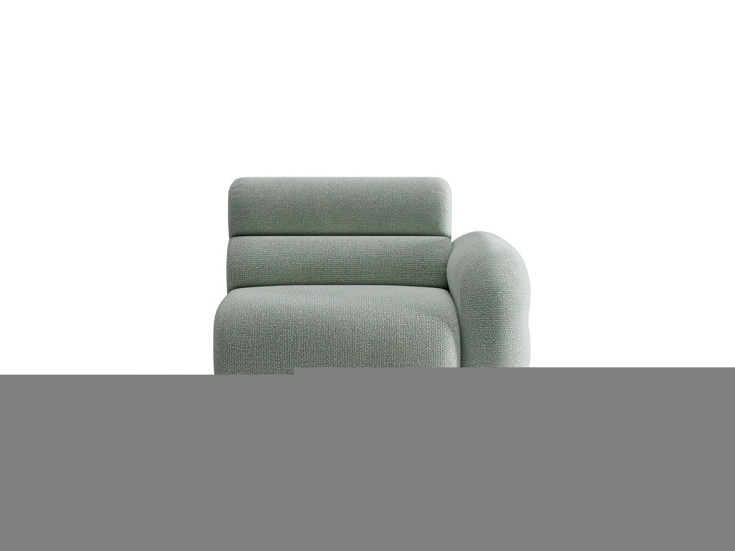 Neo — Modular Sofa (110x100x83 cm) Muted Blue (SILENCIO 72) Right