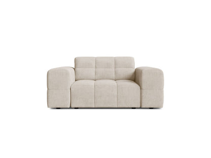 Jennifer — Armchair Light Beige (Eden 2 Pearl) Black Plastic