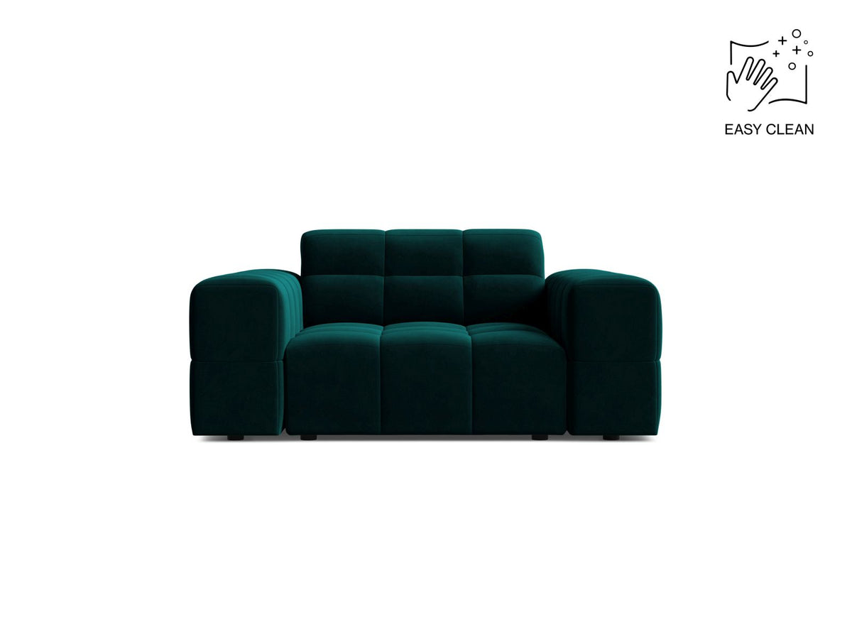 Jennifer — Armchair Deep Petrol (Venus 2911) Black Plastic