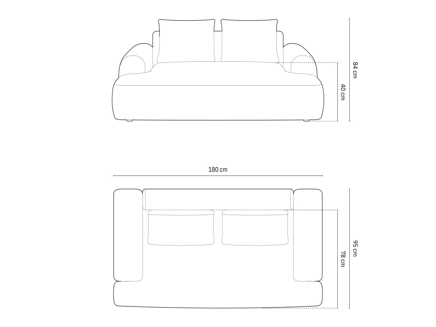Calma — Sofa (175x100x84 cm)