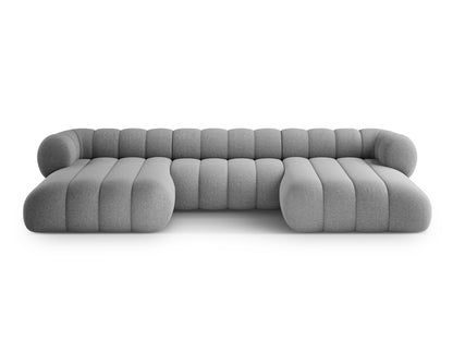Koge — Panoramic Sofa Navy Blue (Eden 16 Deep Blue) Black Plastic