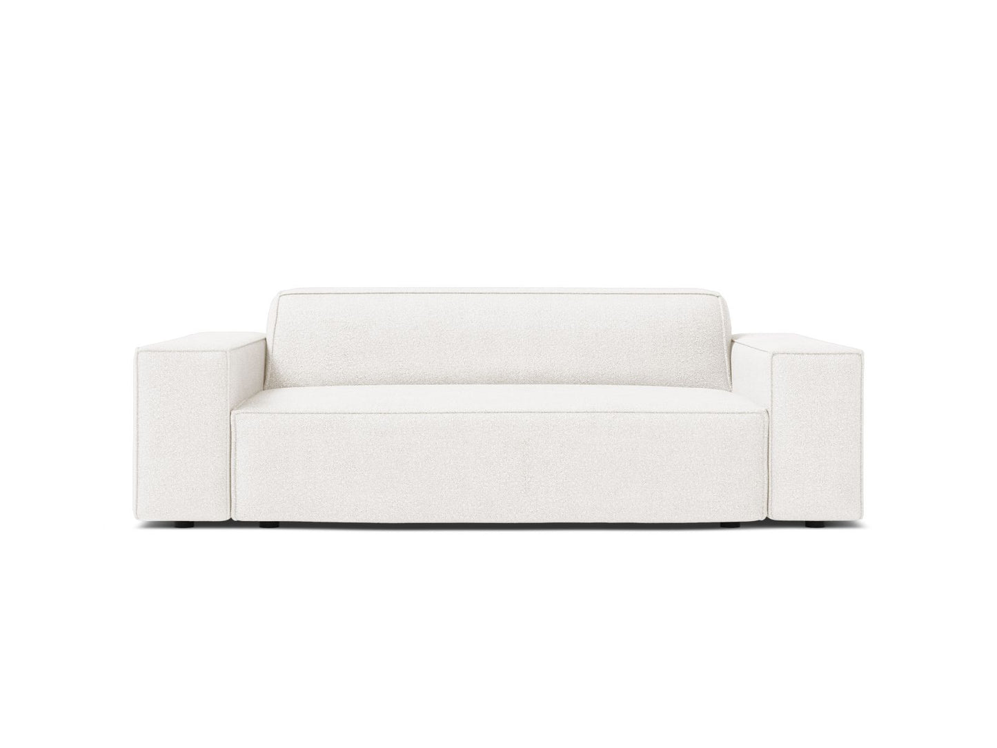 Jodie — Sofa White (Baloo 2073) Black Plastic