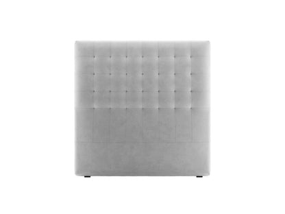 Nova — Headboard Light Grey (Paris Light Grey) Black Plastic