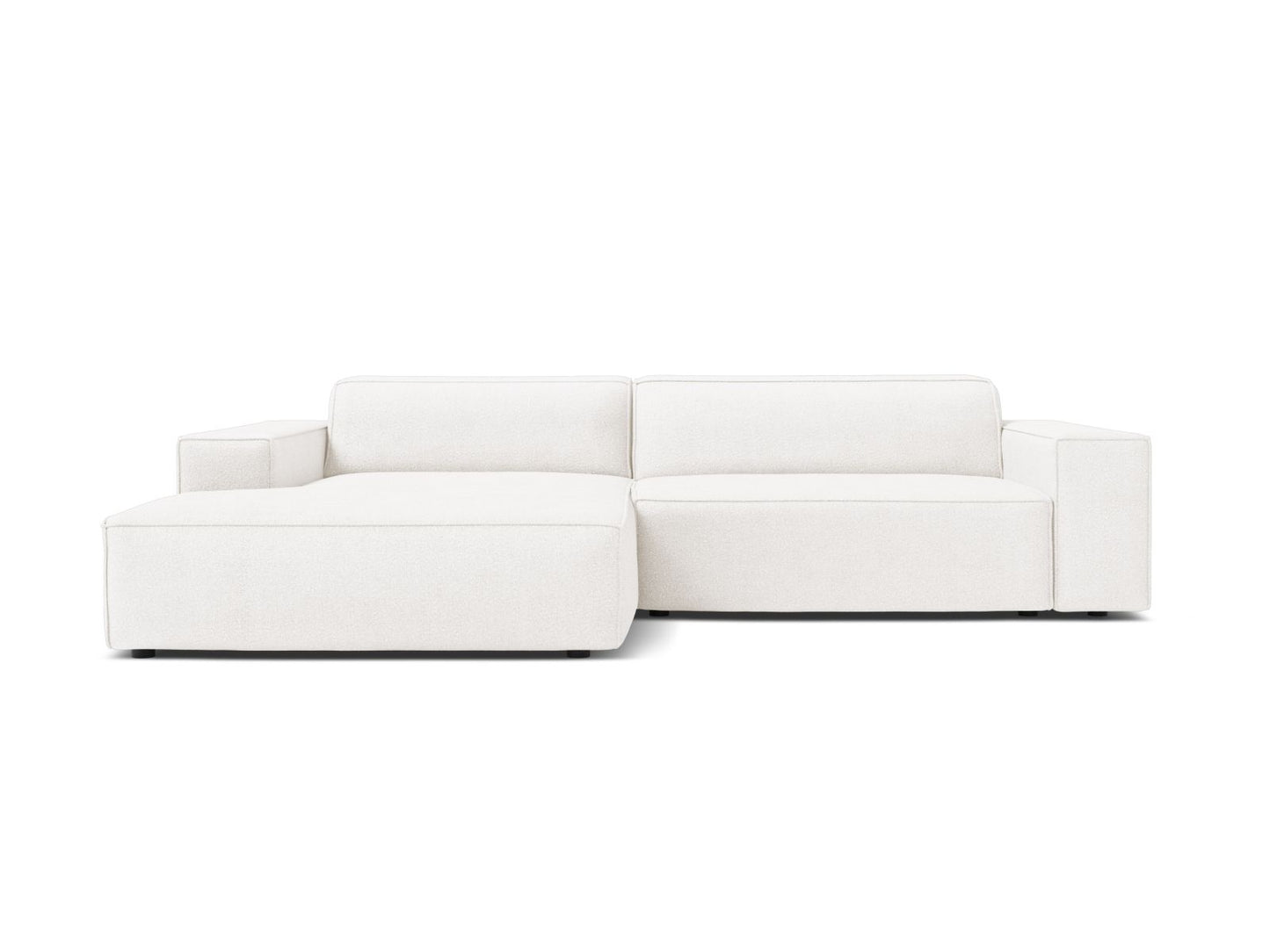 Jodie — Corner Sofa (224x162x77 cm) White (Baloo 2073) Left