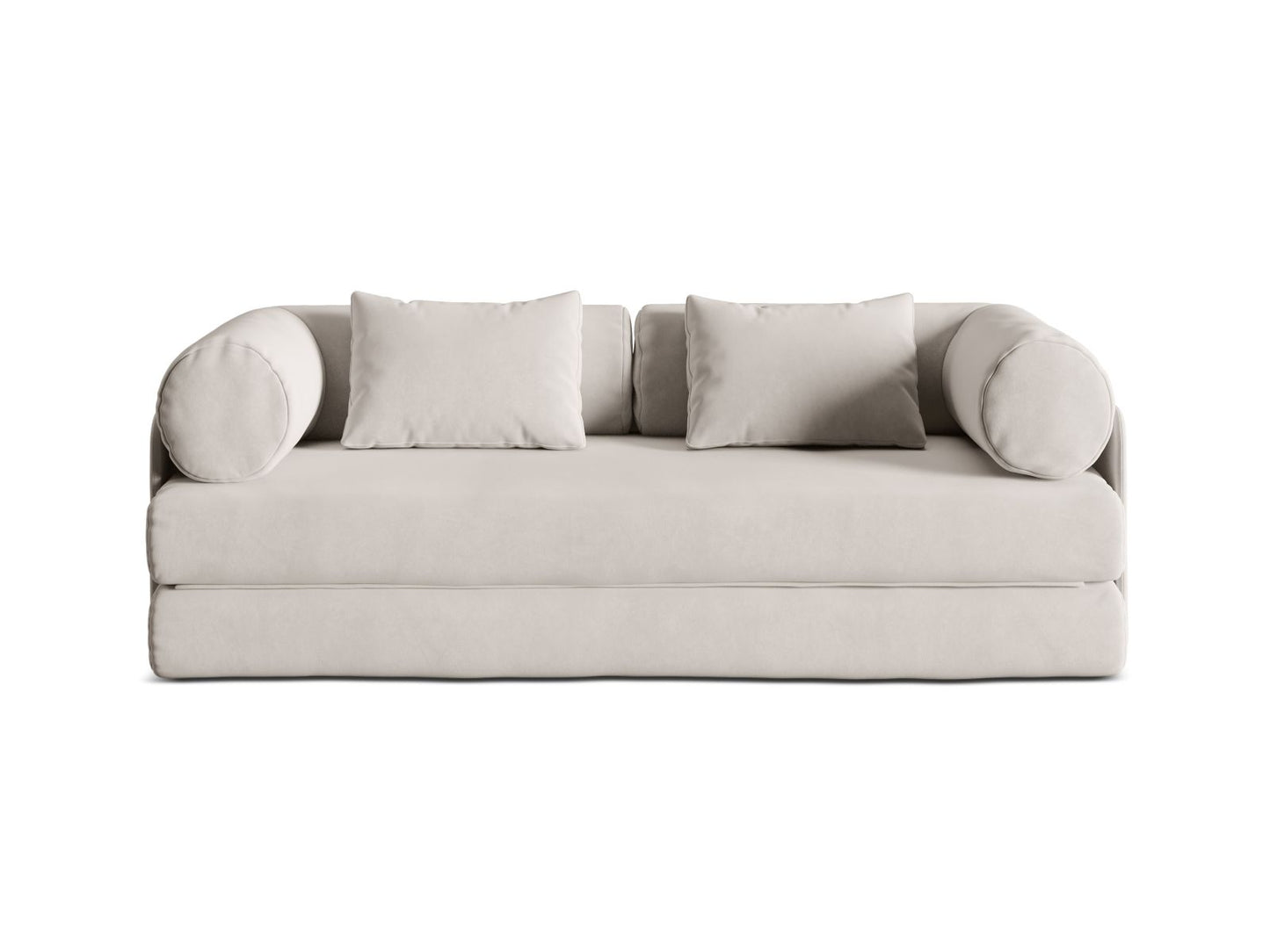 Dreamy — Sofa Beige (Salvador 1) Black Metal