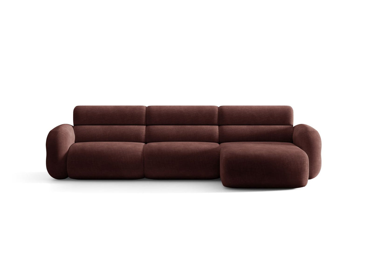 Neo — Corner Sofa (305x165x83 cm) Cherrywood (Golden 68) Right