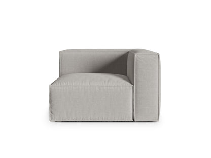 Nuria — Modular Sofa Light Grey (Liberty 18) Black Plastic
