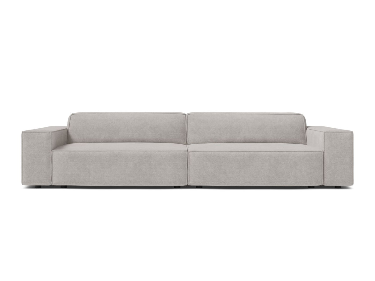 Jodie — Sofa Light Grey (Liberty 18) Black Plastic