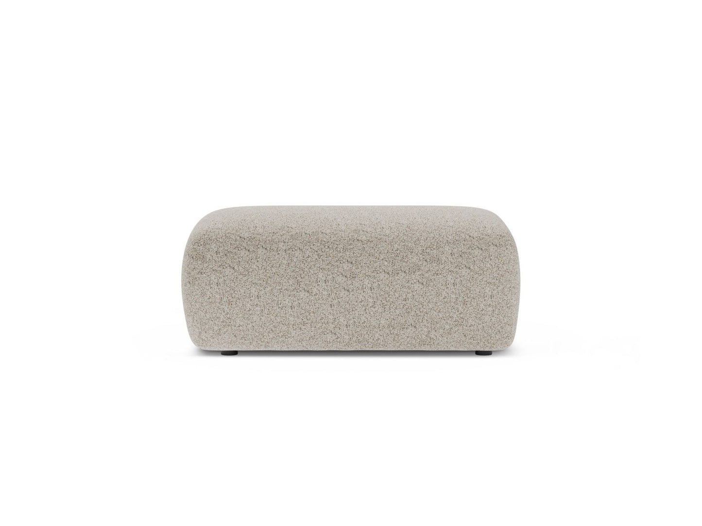 Kate — Pouf Beige Melange (Puente 06) Black Plastic