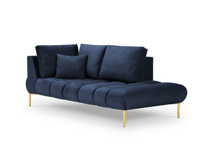 Hastings — Chaise Longue Royal Blue (Fancy 79) Gold Metal Right