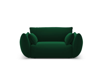 Matera — Armchair Bottle Green (Salvador 7) Black Plastic