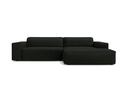 Jodie — Corner Sofa (224x162x77 cm) Black (Baloo 2082) Right