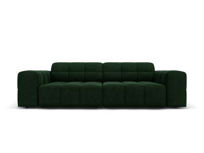 Chicago — Sofa Bottle Green (Bluvel 78) Black Plastic