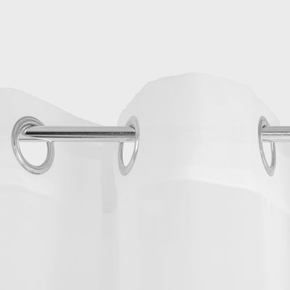 B2 Essentials Swiss Voal White Curtain with Rings 300x160 cm