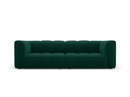 Moritz — Sofa Bottle Green (Bluvel 78) Black Plastic