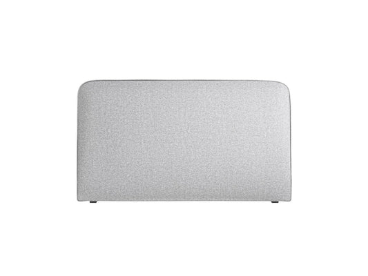 Jamie — Headboard Light Grey (BABEL LIGHT GREY) Black Plastic