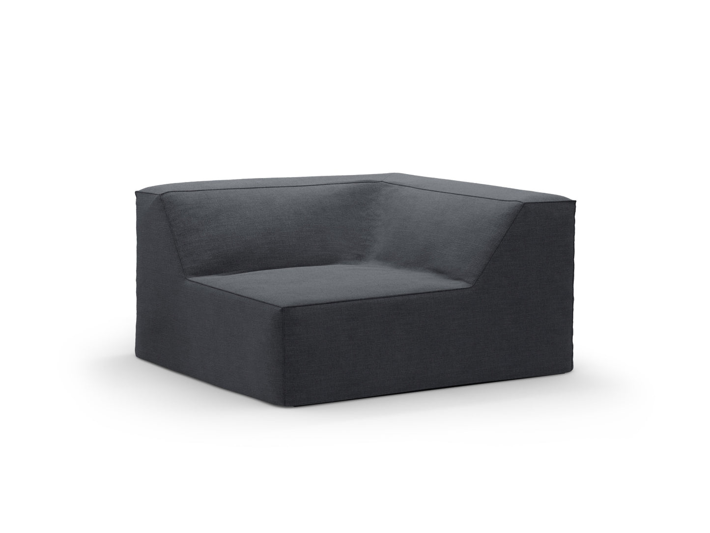 Jodie — Modular Sofa Grey And Blue (LINS 89) Black Plastic