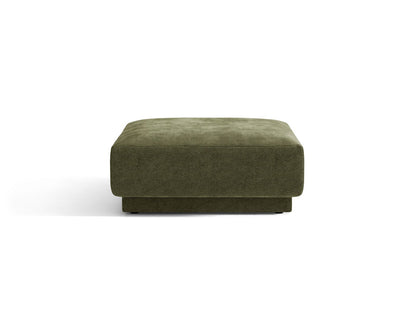 Miley — Pouf Green (Eden 12 Olive) Black Plastic