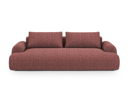 Calma — Sofa Red (Baltimore Marsala) Black Plastic