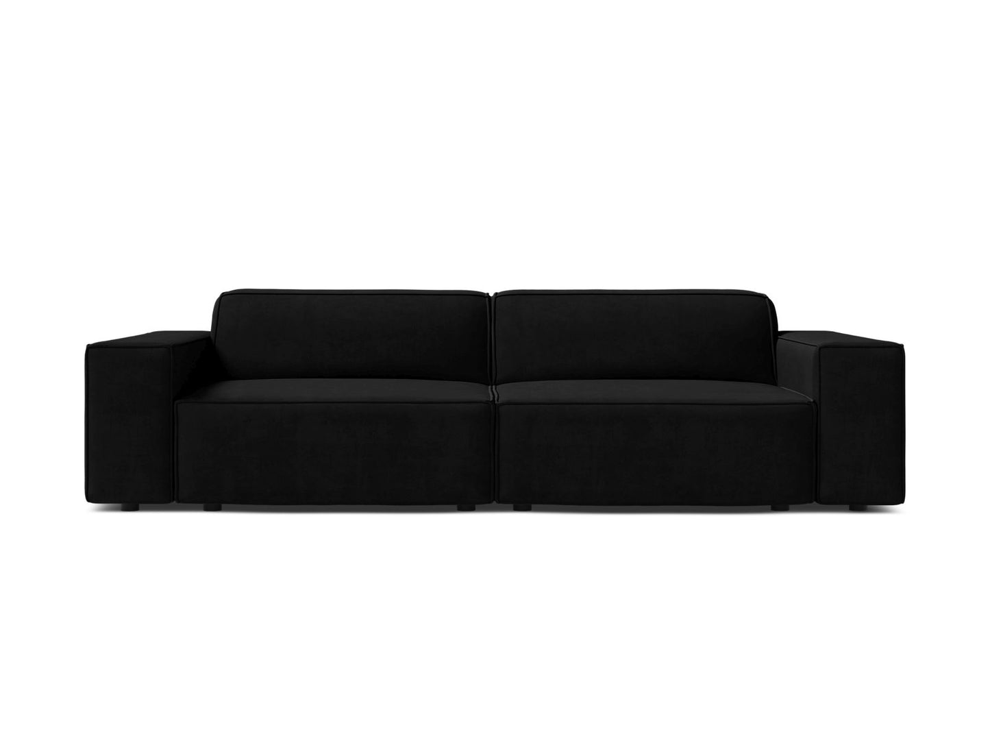 Jodie — Sofa Black (Bluvel 19) Black Plastic