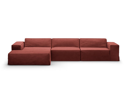 Jodie — Corner Sofa (284x162x77 cm) Cherrywood (LINS 58) Left