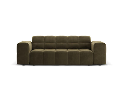 Chicago — Sofa Green (Bluvel 77) Black Plastic