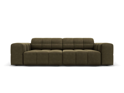 Chicago — Sofa Green (Bluvel 77) Black Plastic