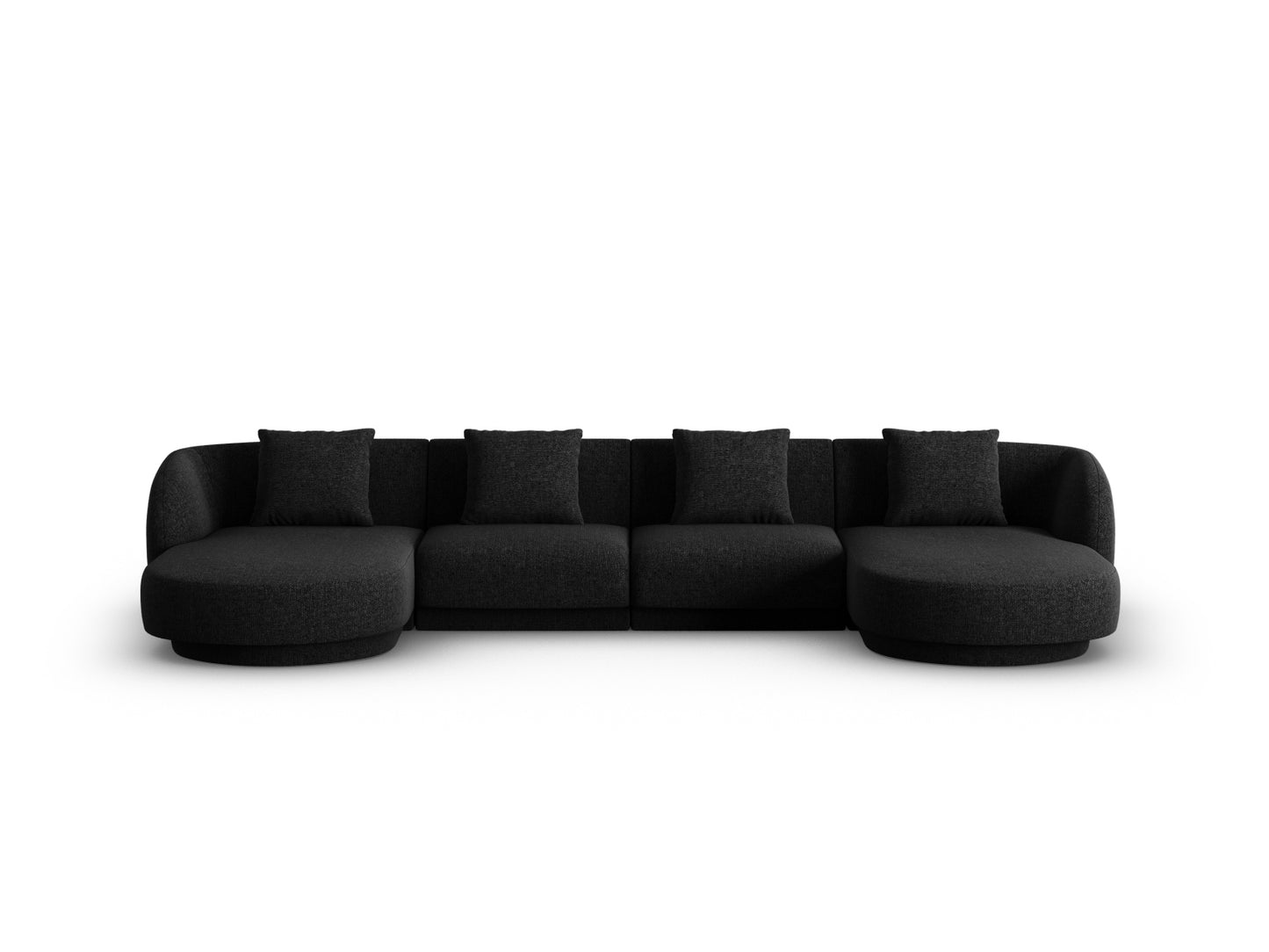 Tulum — Panoramic Sofa Black (Haga 19) Black Plastic