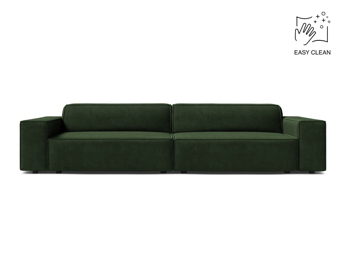 Jodie — Sofa Bottle Green (Venus 2940) Black Plastic
