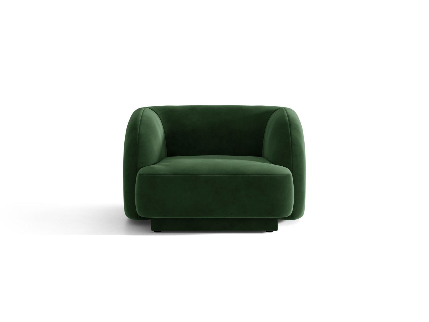 Miley — Armchair Bottle Green (Venus 2940) Black Plastic