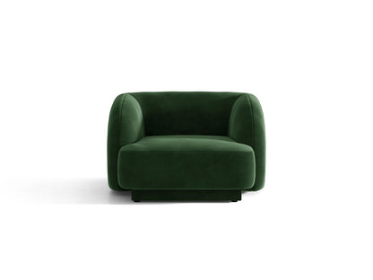 Miley — Armchair Bottle Green (Venus 2940) Black Plastic