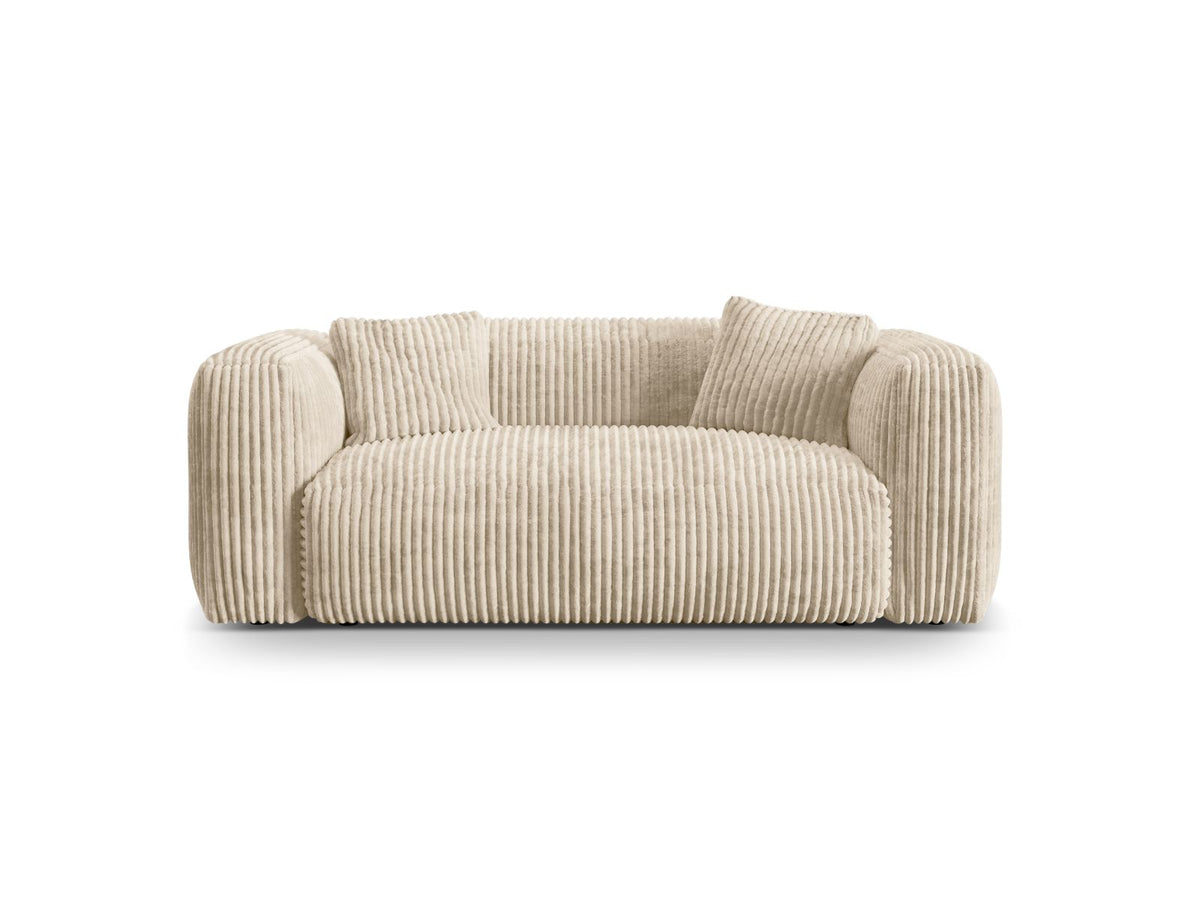 Martina — Sofa Light Beige (Tilia 03) Black Plastic