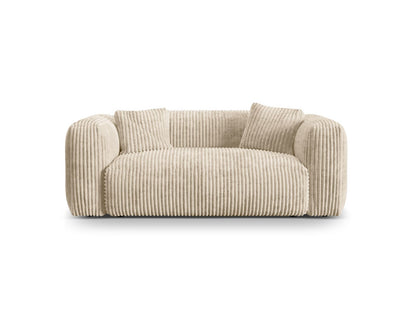 Martina — Sofa Light Beige (Tilia 03) Black Plastic