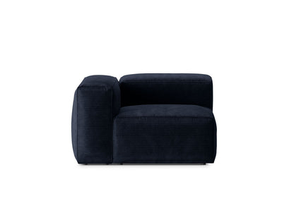 Bergamo — Modul Navy Blue (Perla 40) Black Plastic Left