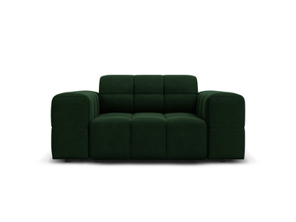 Chicago — Armchair Bottle Green (Bluvel 78) Black Plastic