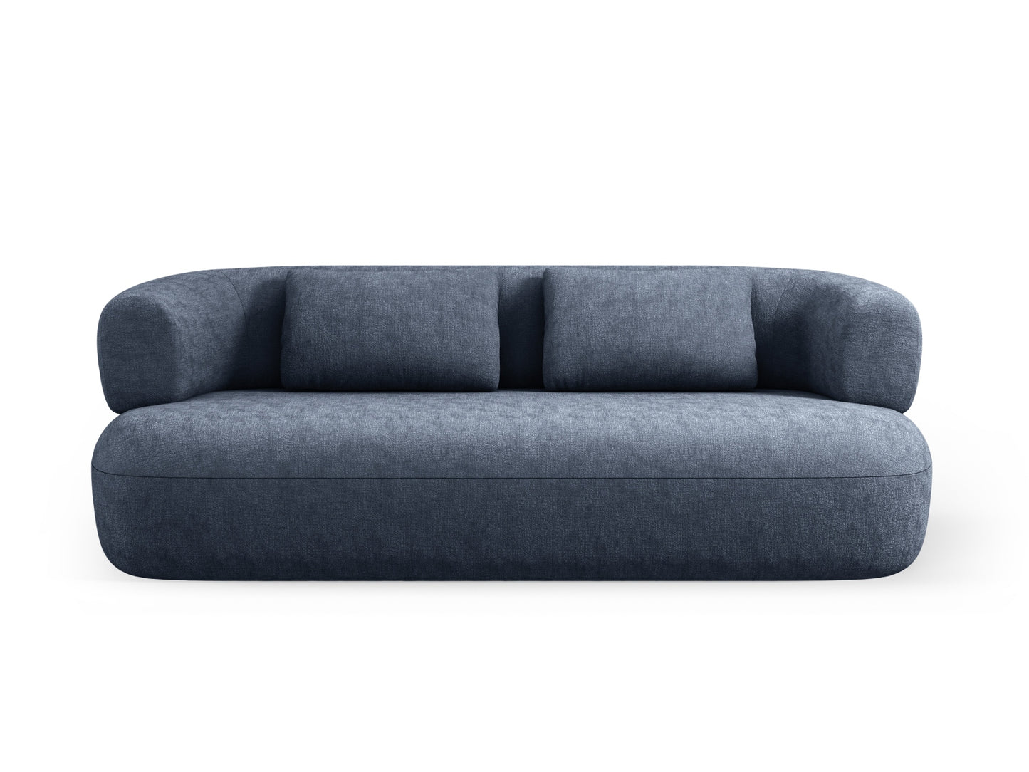 Jenny — Sofa Dark Blue (Perfect Harmony 77) Black Plastic