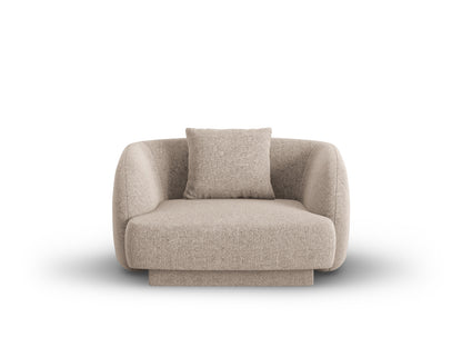 Tulum — Armchair Beige (Haga 30) Black Plastic