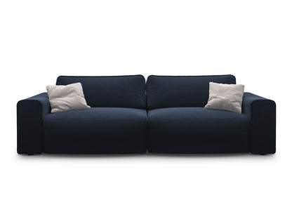 Victor — Sofa Blue (Paris Dark Blue) Black Plastic