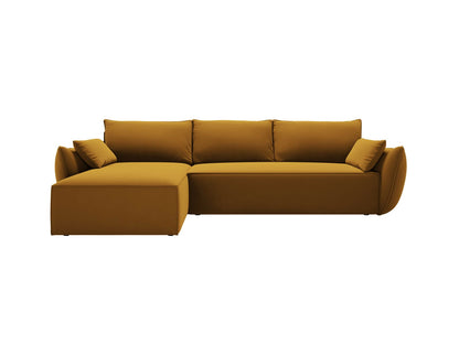 Kaelle — Corner Sofa (252x165x87 cm) Yellow (Bluvel 68) Left