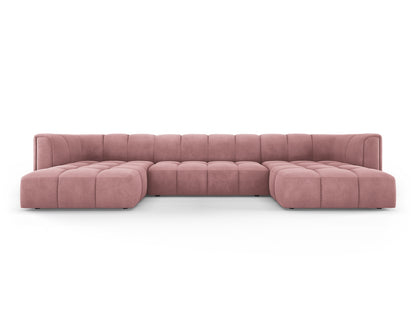 Moritz — Panoramic Sofa Pink (Rebel 7) Black Plastic