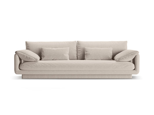 Torino — Sofa Light Beige (Wind 05) Black Plastic
