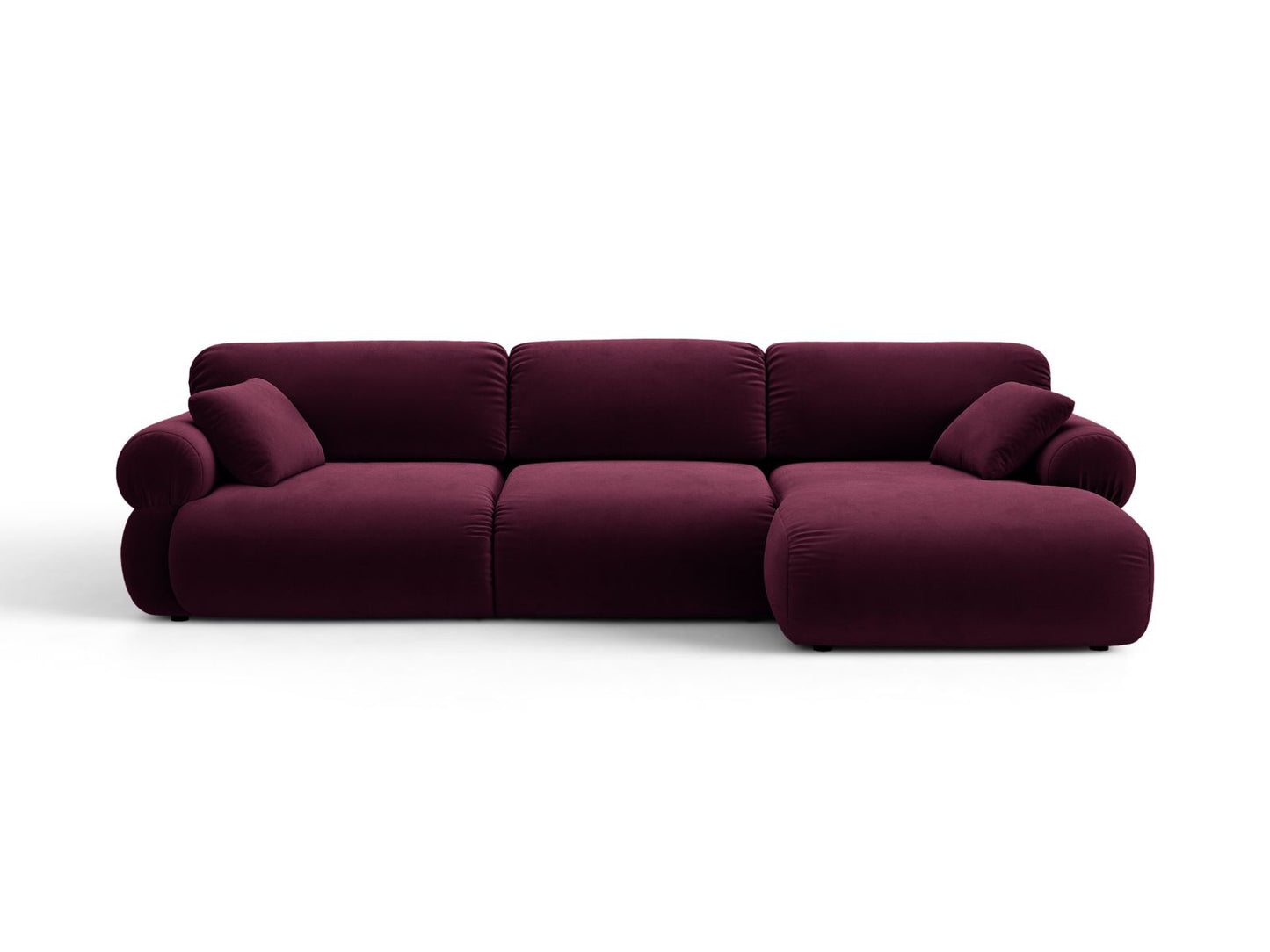 Ophelia — Corner Sofa (297x164x84 cm) Burgundy (Venus 2932) Right