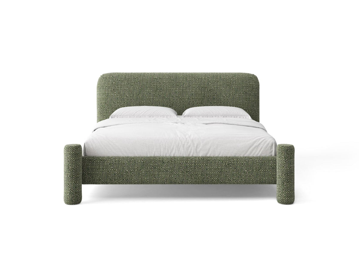 Vera — Bed (164x223x100 cm) Green (SILENCIO 34)