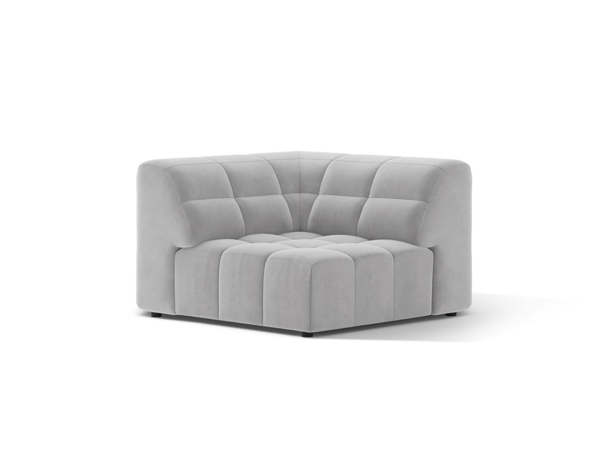 Jennifer — Modular Sofa (99x99x78 cm) Silver (Bluvel 03)