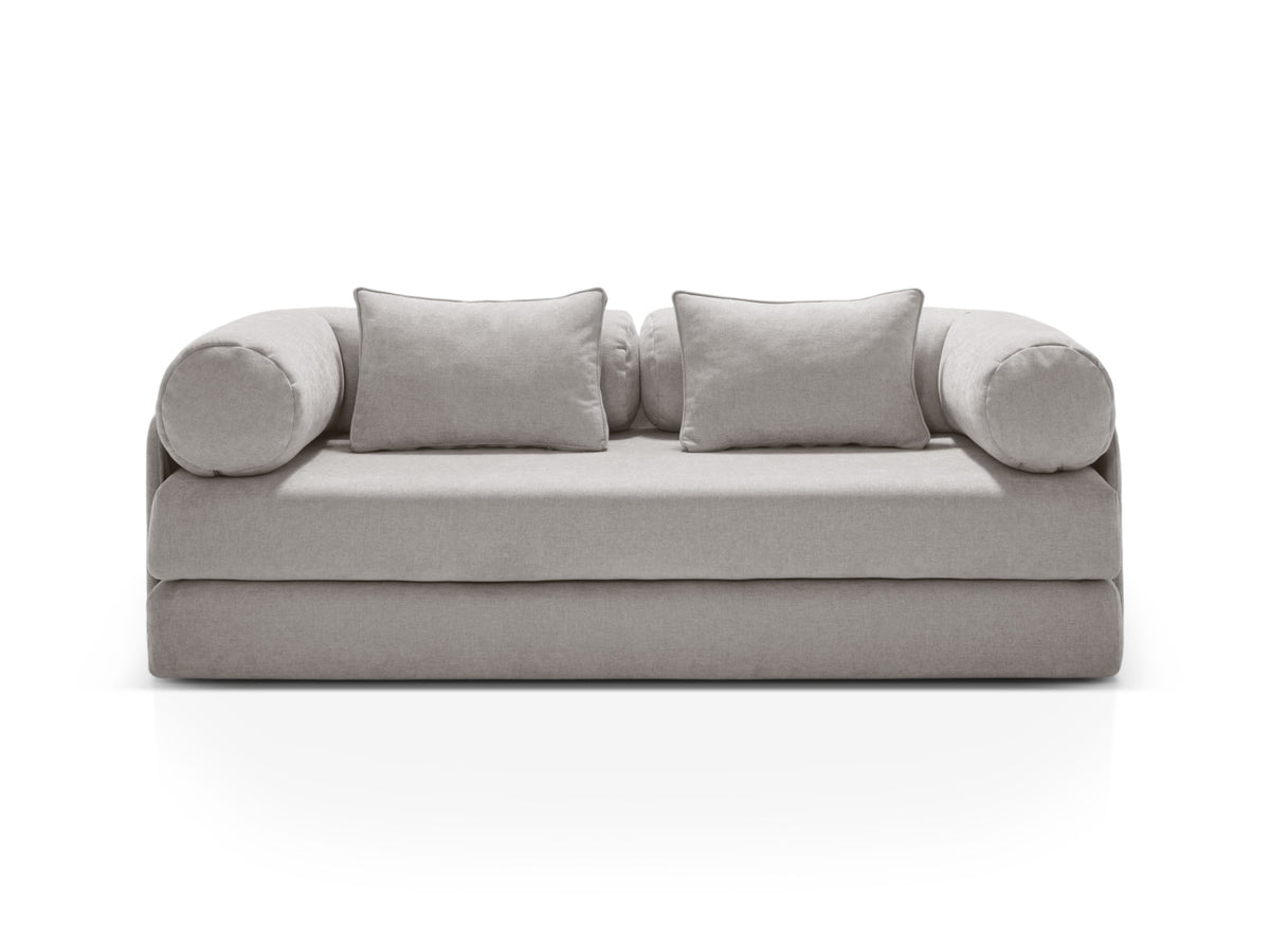 Dreamy — Sofa Light Grey (Liberty 18) Black Metal