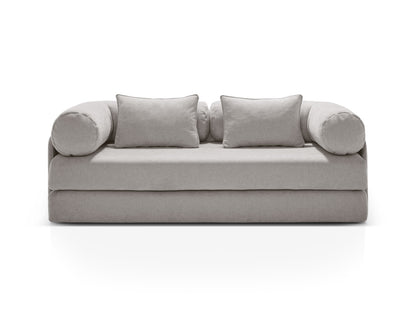 Dreamy — Sofa Light Grey (Liberty 18) Black Metal