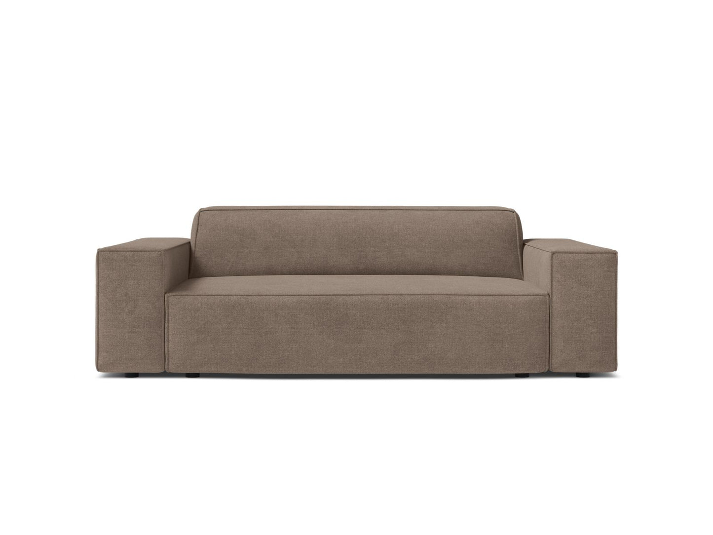 Jodie — Sofa Cappuccino (Liberty 5) Black Plastic