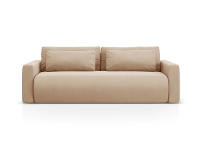 Belfast — Sofa Almond Beige (Magic Velvet 2282) Black Plastic